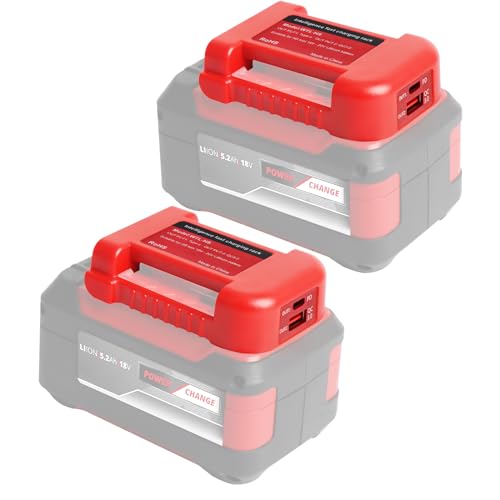 2 Pack USB-Ladegerät-Adapter Dual Handy-Ladegerät-Adapter mit Typ-C Schnellladung (Nur Adapter) (Einhel-l USB Adapter 2) von QUPERR