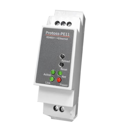 QUR 1 Stück DIN-Schienen-Seriellport RS485 zu Ethernet Konverter Server Protoss MQTT PE11-H Unterstützung Modbus TCP RTU Weiß QUR 1 Stück DIN-Schienen-Seriellport RS485 zu Ethernet Konverter Server Protoss MQTT PE11-H Unterstützung Modbus TCP RTU Weiß von QUR