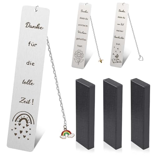 QUTHZZHY Lesezeichen 3 Stück Metall Lesezeichen mit Gravur Personalisierte Lesezeichen mit Eingravierten Worten der Wertschätzung Lesezeichen Geschenk für Kollegen Freund QUTHZZHY Lesezeichen 3 Stück Metall Lesezeichen mit Gravur Personalisierte Lesezeichen mit Eingravierten Worten der Wertschätzung Lesezeichen Geschenk für Kollegen Freund von QUTHZZHY