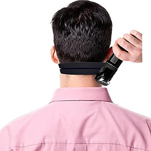 QUUPY Schablone für Hals-Haaransatz, Premium-Schablone, zum Selbermachen, zum Rasieren und Halten eines sauberen Haaransatzes, Schwarz von QUUPY