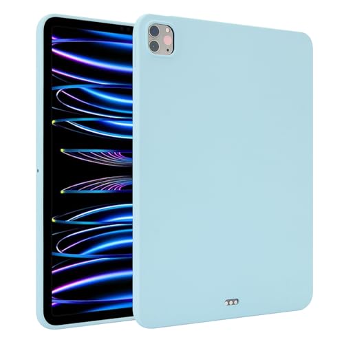 Kompatibel mit Honor Pad X8a 27,9 cm (11 Zoll), schlankes Design, mattes TPU-Gummi, weiche Silikon-Schutzhülle, leicht, stoßfest, Hellblau von QUYISHAN