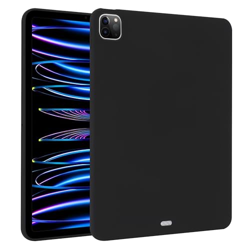 QUYISHAN: Kompatibel mit iPad Pro 13 Zoll 2024, Schutzhülle, Stoßfest, TPU-Gummi, Schwarz von QUYISHAN