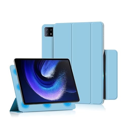 Schutzhülle für Tablet-PC, kompatibel mit Huawei Xiaomi Pad 6 Max 14 Hülle 14 Zoll 2023 veröffentlichte Hülle magnetische Hülle Slim Tablet Cover Magnetverschluss Slim TPU Rückseite Smart Cover mit von QUYISHAN