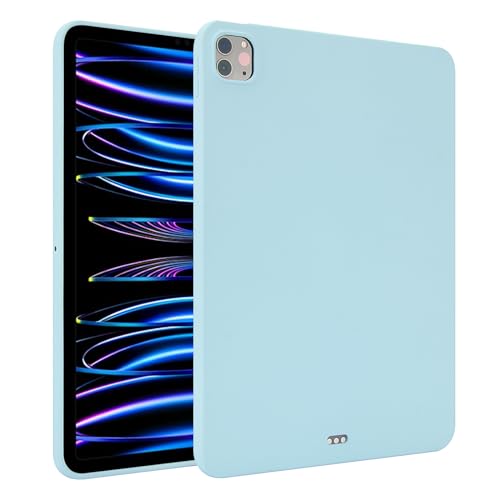Schutzhülle für iPad Air 13 Zoll 2024, schlankes Design, mattes TPU-Gummi, weiche Silikon-Schutzhülle, leicht, stoßfest, Babyblau von QUYISHAN