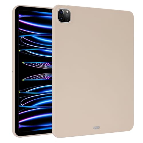 QUYISHAN Schutzhülle für iPad Air 13 Zoll 2024, schlankes Design, mattes TPU-Gummi, weiche Silikon-Schutzhülle, leicht, stoßfest, Beige von QUYISHAN