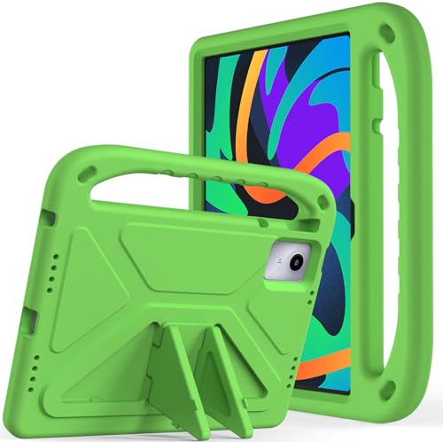 Tablet-Schutzhülle für Kinder für Lenovo Tab M11 TB-330FU/Lenovo Xiaoxin Pad 2024 TB-331FC, leichte, stoßfeste EVA-Schutzhülle, kinderfreundlich, sturzsicher, stoßfest, Grün von QUYISHAN