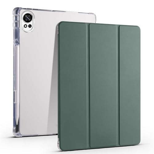 Transparente Tablet-Hülle, kompatibel mit Huawei Matepad Air 12 Zoll 2024 30,5 cm (12 Zoll), TPU, schlanke Hülle, automatische Wake-/Sleep-Funktion, intelligente leichte Schutzhülle mit Stifthalter von QUYISHAN