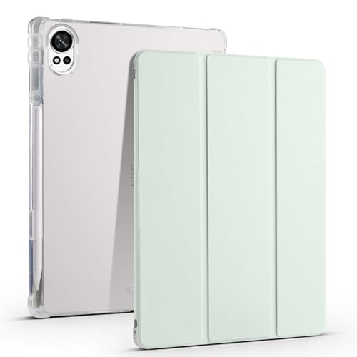 Transparente Tablet-Hülle, kompatibel mit Huawei Matepad Air 12 Zoll 2024 30,5 cm (12 Zoll), TPU, schlanke Hülle, automatische Wake-/Sleep-Funktion, intelligente leichte Schutzhülle mit Stifthalter von QUYISHAN