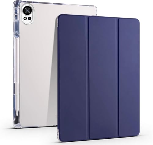 Transparente Tablet-Hülle, kompatibel mit Huawei Matepad Air 12 Zoll 2024 30,5 cm (12 Zoll), TPU, schlanke Hülle, automatische Wake-/Sleep-Funktion, intelligente leichte Schutzhülle mit Stifthalter von QUYISHAN