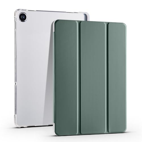 Transparente Tablet-Hülle, kompatibel mit Lenovo Tab M10 Plus 10.6 3. Generation 125FU/128FU, TPU, schlanke Hülle, automatische Wake-/Sleep-Funktion, leicht, mit Stifthalter, stoßfeste Abdeckung, Grün Transparente Tablet-Hülle, kompatibel mit Lenovo Tab M10 Plus 10.6 3. Generation 125FU/128FU, TPU, schlanke Hülle, automatische Wake-/Sleep-Funktion, leicht, mit Stifthalter, stoßfeste Abdeckung, Grün von QUYISHAN