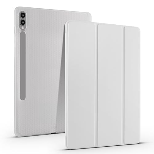 Transparente Tablet-Hülle, kompatibel mit Samsung Galaxy S9 FE 27,9 cm (11 Zoll) SM-X510/516 (2023), TPU, schlanke Hülle, automatische Wake/Sleep-Funktion, intelligente leichte Schutzhülle mit von QUYISHAN