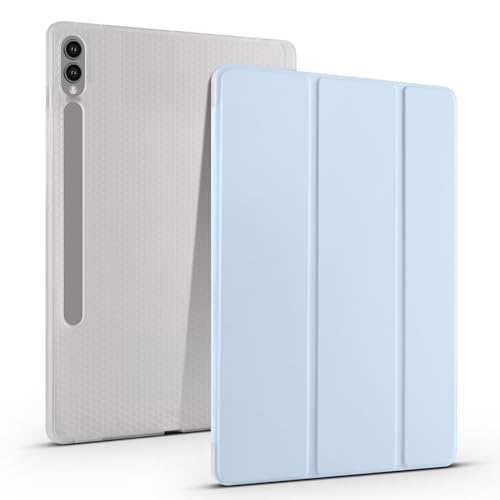 Transparente Tablet-Hülle, kompatibel mit Samsung Galaxy Tab S8/S7 27,9 cm (11 Zoll) (SM-X700/X706/T870/T875/T878), TPU, schlanke Hülle, automatische Wake-/Sleep-Funktion, leicht, mit Stifthalter von QUYISHAN