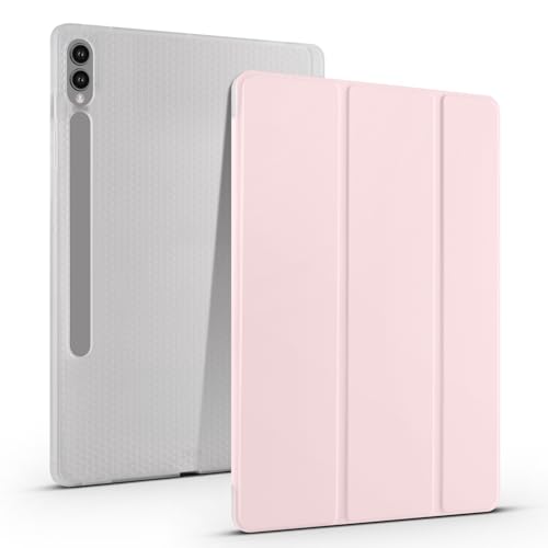 Transparente Tablet-Hülle, kompatibel mit Samsung Galaxy Tab S9 FE Plus SM-X610/X616 12,5 Zoll (31,5 cm), TPU, schlanke Hülle, automatische Wake/Sleep-Funktion, intelligente leichte Schutzhülle mit von QUYISHAN