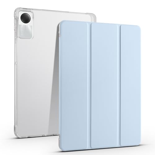 Transparente Tablet-Hülle, kompatibel mit Xiaomi Pad 6/Pad 6 Pro 27,9 cm (11 Zoll) 2023, TPU, schlanke Hülle, automatische Wake-/Sleep-Funktion, intelligente leichte Schutzhülle mit Stifthalter von QUYISHAN