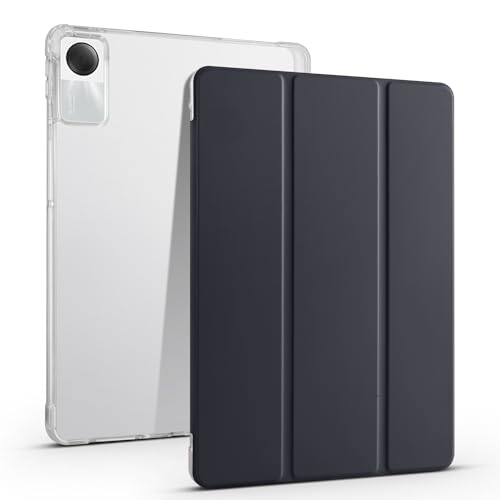 Transparente Tablet-Hülle, kompatibel mit Xiaomi Redmi Pad SE 27,9 cm (11 Zoll) 2023, TPU, schlanke Hülle, automatische Wake-/Sleep-Funktion, intelligente leichte Schutzhülle mit Stifthalter von QUYISHAN