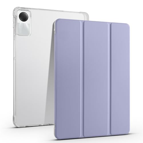 Transparente Tablet-Hülle, kompatibel mit Xiaomi Redmi Pad SE 27,9 cm (11 Zoll) 2023, TPU, schlanke Hülle, automatische Wake-/Sleep-Funktion, intelligente leichte Schutzhülle mit Stifthalter von QUYISHAN