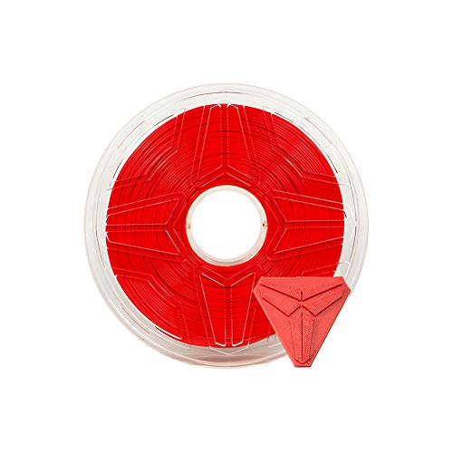 LeoPlas ABS Filament 1.75mm Transparent ABS Filament 1kg für 3D-Druckmaterial Druckerzubehör (Rot) von QWERTYUIOP