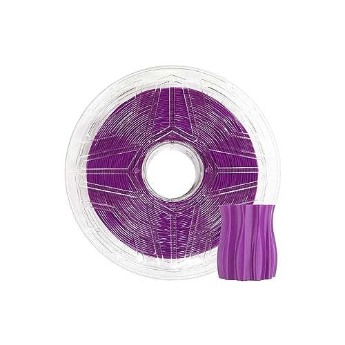 LeoPlas PETG Filament 1.75mm Klar PETG Filament 1kg für 3D-Druckmaterial Druckerzubehör (Lila) von QWERTYUIOP