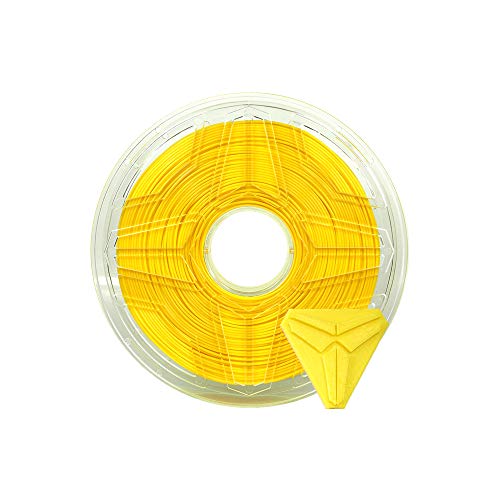LeoPlas PLA Filament 2.85mm 1kg für 3D-Druckmaterial Druckerzubehör (Gelb) von QWERTYUIOP