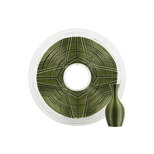 LeoPlas TPU Filament 1.75mm Flexibel Klar TPU Filament Shore-Härte 95A 1kg für 3D-Druckmaterial Druckerzubehör (Armeegrün) von QWERTYUIOP