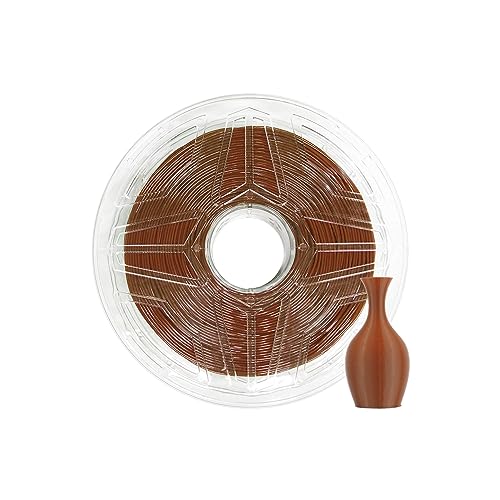LeoPlas TPU Filament 1.75mm Flexibel Klar TPU Filament Shore-Härte 95A 1kg für 3D-Druckmaterial Druckerzubehör (Braun) von QWERTYUIOP
