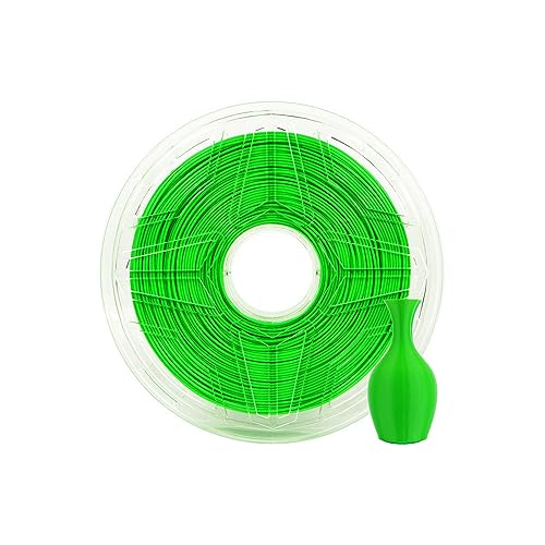 LeoPlas TPU Filament 1.75mm Flexibel Klar TPU Filament Shore-Härte 95A 1kg für 3D-Druckmaterial Druckerzubehör (Grün) von QWERTYUIOP