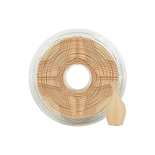 LeoPlas TPU Filament 1.75mm Flexibel Klar TPU Filament Shore-Härte 95A 1kg für 3D-Druckmaterial Druckerzubehör (Hautfarbe) von QWERTYUIOP