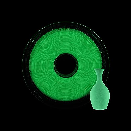 LeoPlas TPU Filament 1.75mm Flexibel Klar TPU Filament Shore-Härte 95A 1kg für 3D-Druckmaterial Druckerzubehör (Leuchtendes Grün) von QWERTYUIOP