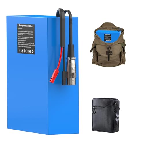 【Deutsches Lagerhaus】 36V 16AH E-Bike Battery Lithium-ionen Elektro Akku Wasserdichtes PVC Für Motoren von 0-700W (PVC-36V16AH(0-700W)) von QWEZOTUY