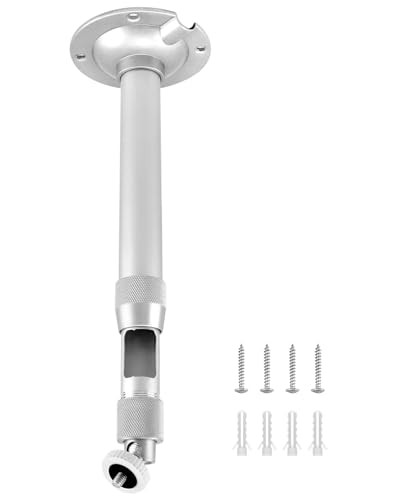 QWORK® Beamer Halterung Decke oder Wandhalterung - Verstellbarer 20-40cm – Universal 1/4 Gewinde - für Mini Beamer, Digitalkamera, Camcorder von QWORK