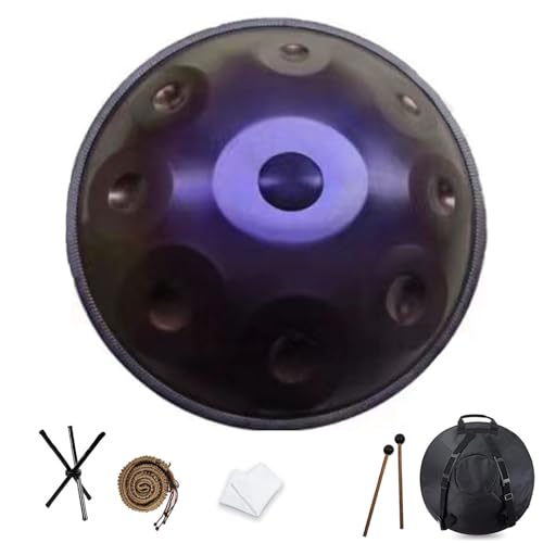 QWPDWA Handpan Drum 440HZ in D-Moll 9/10/12 Noten 22 Zoll Stahl Tongue Drum mit Soft Bag Harmonic Percussion für Klangheilung Persönliche Meditation Yoga Lila 10 Noten QWPDWA Handpan Drum 440HZ in D-Moll 9/10/12 Noten 22 Zoll Stahl Tongue Drum mit Soft Bag Harmonic Percussion für Klangheilung Persönliche Meditation Yoga Lila 10 Noten von QWPDWA