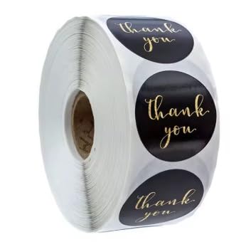 Einfache Aufkleber 200/500 Stück/Rolle 50 mm Silber-Gold-Prägeaufkleber for Prägestempel, individuelle Blanko-Prägesiegeletiketten for Selbermachen von Einladungskarten(500 PCS style 22) von QWWQYDY