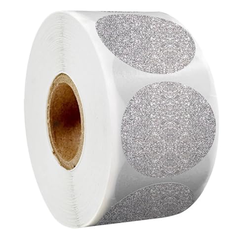 Einfache Aufkleber 50–300 Stück rote dekorative Geschenkaufkleber mit Glitzerherzen, Etiketten for Valentinstagskarten, Umschläge, Geburtstagspartys(QY980-1roll) von QWWQYDY
