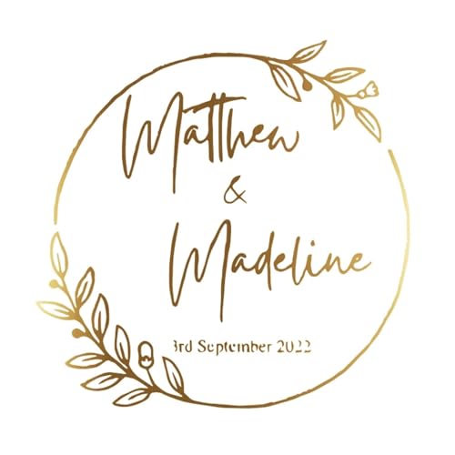 Einfache Aufkleber 50 stücke Runde Gold Folie Klar Label Aufkleber Hochzeit Party Umschlag Geschenk Tasche Kerzen Box Pack Cookie Danke Aufkleber(Design 03,5CM-50PCS) von QWWQYDY