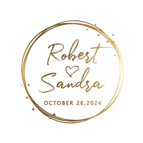 Einfache Aufkleber 50 stücke Runde Gold Folie Klar Label Aufkleber Hochzeit Party Umschlag Geschenk Tasche Kerzen Box Pack Cookie Danke Aufkleber(Design 06,4CM-50PCS) von QWWQYDY