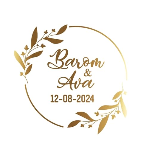 Einfache Aufkleber 50 stücke Runde Gold Folie Klar Label Aufkleber Hochzeit Party Umschlag Geschenk Tasche Kerzen Box Pack Cookie Danke Aufkleber(Design 07,4CM-50PCS) von QWWQYDY