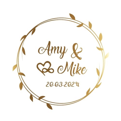 Einfache Aufkleber 50 stücke Runde Gold Folie Klar Label Aufkleber Hochzeit Party Umschlag Geschenk Tasche Kerzen Box Pack Cookie Danke Aufkleber(Design 09,6CM-50PCS) von QWWQYDY