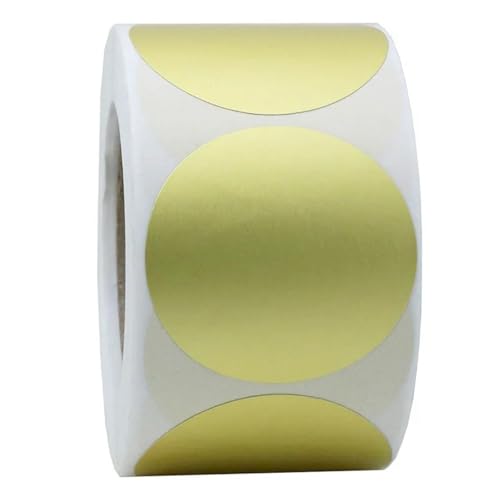 Einfache Aufkleber Blanko-Aufkleber, rund, golden, for Aufkleben, Siegeletiketten, 50 Etiketten pro Bündel, Lehrer-Aufkleber for Selbermachen for Pakete, adesivo Aufkleber, Schreibwaren Einfache Aufkleber Blanko-Aufkleber, rund, golden, for Aufkleben, Siegeletiketten, 50 Etiketten pro Bündel, Lehrer-Aufkleber for Selbermachen for Pakete, adesivo Aufkleber, Schreibwaren von QWWQYDY