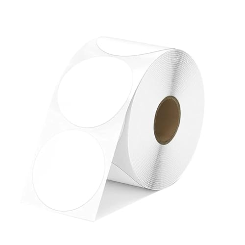 Einfache Aufkleber Runder geprägter Siegelaufkleber Farbetikettenaufkleber Prägestempelaufkleber Stempeldruck Logo-Geschenkverpackungsaufkleber(White) von QWWQYDY