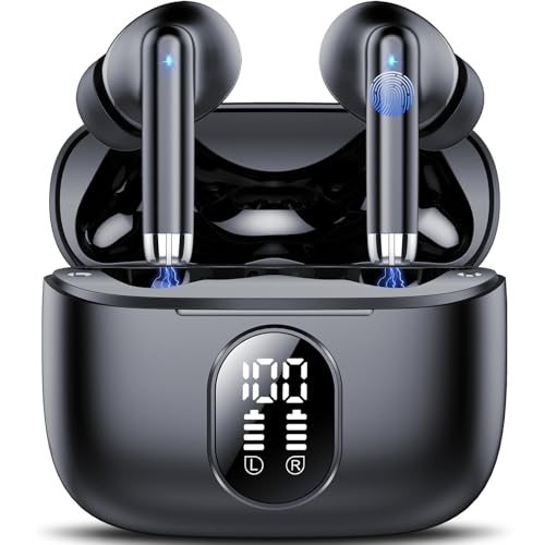 QXQ Bluetooth 5.4 Kopfhörer, 2025 Neue Kopfhörer Kabellos Bluetooth Sport In Ear mit 4 ENC Mics, 40 Std Kabellose Kopfhörer Tiefer Bass Earbuds mit LED-Anzeige, Kompatibel Android iOS QXQ Bluetooth 5.4 Kopfhörer, 2025 Neue Kopfhörer Kabellos Bluetooth Sport In Ear mit 4 ENC Mics, 40 Std Kabellose Kopfhörer Tiefer Bass Earbuds mit LED-Anzeige, Kompatibel Android iOS von QXQ