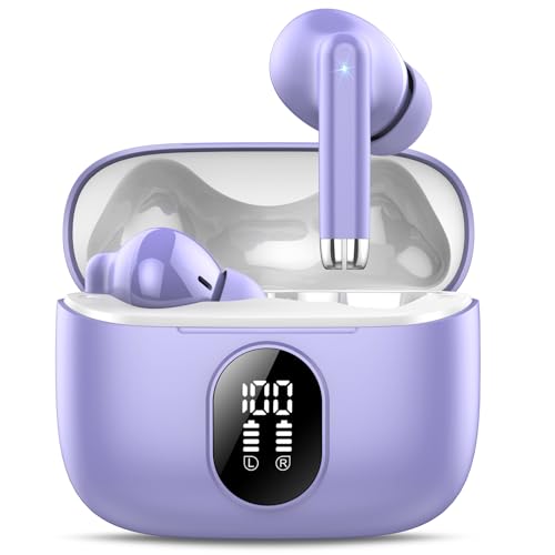QXQ Bluetooth 5.4 Kopfhörer Kabellos, Sport In Ear Earbuds mit 4 ENC Mics, 40 Std Earphones Tiefer Bass Ear Buds mit LED-Anzeige, IP7 Wasserdicht Ohrhörer von QXQ