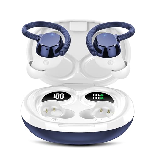 QXQ Bluetooth Kopfhörer Sport, Kopfhörer Kabellos Bluetooth 5.3 In Ear Kopfhörer, IPX7 wasserdichte Ohrhörer, 60 Std Spielzeit, mit LED-Anzeige, USB-C, Comfort Fit, Touch Control, Blue QXQ Bluetooth Kopfhörer Sport, Kopfhörer Kabellos Bluetooth 5.3 In Ear Kopfhörer, IPX7 wasserdichte Ohrhörer, 60 Std Spielzeit, mit LED-Anzeige, USB-C, Comfort Fit, Touch Control, Blue von QXQ