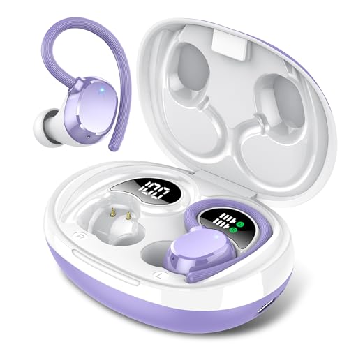 QXQ Bluetooth Kopfhörer Sport, Kopfhörer Kabellos Bluetooth 5.3 mit ENC Mikrofon für HD Anruf, IP7 Wasserdicht/USB-C, 60H Wireless Earbuds In-Ear mit 13mm Treiber, Violett QXQ Bluetooth Kopfhörer Sport, Kopfhörer Kabellos Bluetooth 5.3 mit ENC Mikrofon für HD Anruf, IP7 Wasserdicht/USB-C, 60H Wireless Earbuds In-Ear mit 13mm Treiber, Violett von QXQ