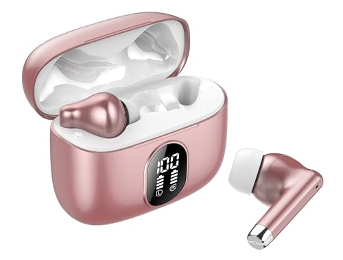 QXQ Bluetooth Kopfhörer in Ear, Kopfhörer Kabellos Bluetooth 5.3 mit 4 ENC Mikrofon, 40 Std Spielzeit, Kabellose Kopfhörer Tiefer Bass, IP7 Wasserdicht Ohrhörer,Touch Control, USB-C,Tragbares Design von QXQ