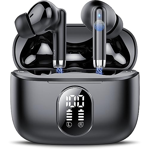QXQ Bluetooth Kopfhörer in Ear, Kopfhörer Kabellos Bluetooth 5.3 mit 4 ENC Mikrofon, Kabellose Kopfhörer Tiefer Bass, 40 Std Spielzeit,IP7 Wasserdicht Ohrhörer, Tragbares Design, USB-C,Touch Control, von QXQ