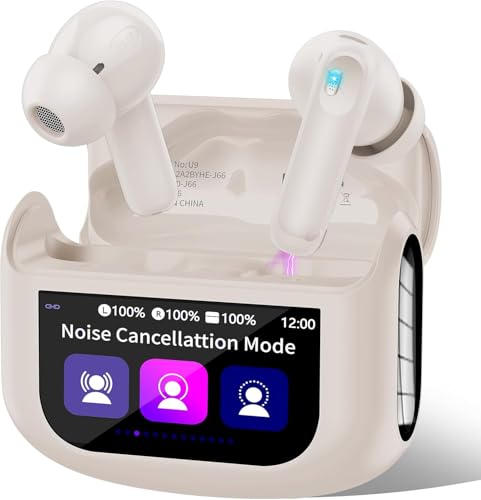 QXUFV Bluetooth Kopfhörer mit Touchscreen, In Ear Kopfhörer Kabellos Bluetooth 5.4 mit ANC/ENC Noise Cancelling Mic QXUFV Bluetooth Kopfhörer mit Touchscreen, In Ear Kopfhörer Kabellos Bluetooth 5.4 mit ANC/ENC Noise Cancelling Mic von QXUFV