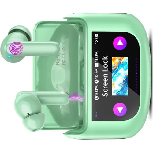 QXUFV Bluetooth Kopfhörer mit Touchscreen, In Ear Kopfhörer Kabellos Bluetooth 5.4 mit ANC/ENC Noise Cancelling Mic QXUFV Bluetooth Kopfhörer mit Touchscreen, In Ear Kopfhörer Kabellos Bluetooth 5.4 mit ANC/ENC Noise Cancelling Mic von QXUFV