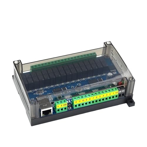 Datennetzwerkerfassungsmodul RJ45 RS232/485 Fernbedienung Modbus TCP/RTU-Protokoll Netzwerkrelais-Transistor-Steuermodul(Transistor,4in 4out 8AD2DA) von QXYSLHKC