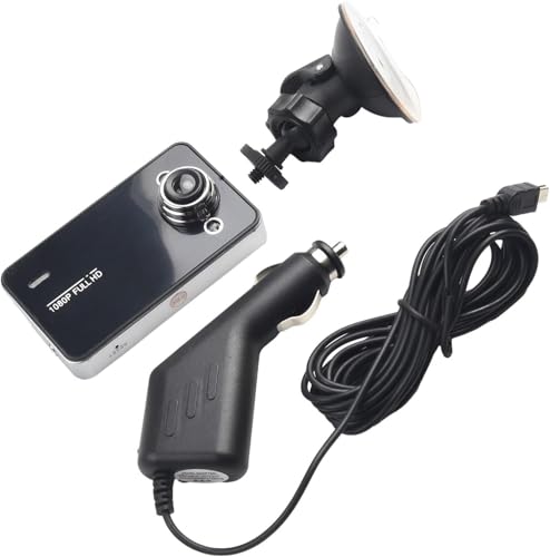 1080P HD Auto-Dashcam und Innen mit 64GB SD-Karte mit doppeltem Objektiv vorne und hinten, Loop-Aufnahme und automatischem Einschalten mit nfrarot Nachtsicht, G-Sensor, Loop-Aufnahm, WDR 1080P HD Auto-Dashcam und Innen mit 64GB SD-Karte mit doppeltem Objektiv vorne und hinten, Loop-Aufnahme und automatischem Einschalten mit nfrarot Nachtsicht, G-Sensor, Loop-Aufnahm, WDR von QYMDRION