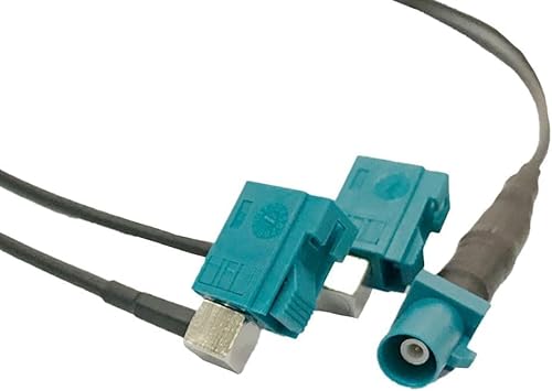 Auto DAB Radio Antennenadapter Kabel - Fakra Buchse Klinke Splitter Kabel Y-Type Pigtail Cord Auto GPS Antenne Splitter für Audio Media Navigation von QYMDRION